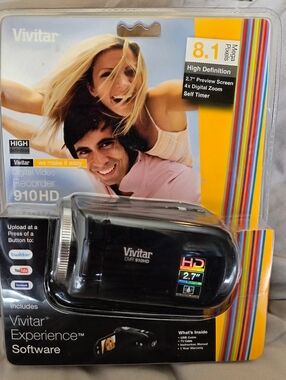 BNIB Vivitar 910HD Digital Video Recorder - Black